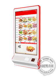 quiosco automático del pago de la pantalla táctil del servicio del uno mismo de la máquina que ordena 32inch para el restaurante de los alimentos de preparación rápida con el lector de tarjetas