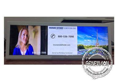 Pantalla de visualización estirada Android ultra ancha de 19,2 pulgadas para la publicidad del autobús/del metro/del tren