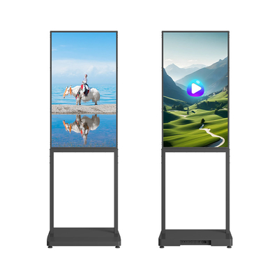 Pantalla digital de 43 pulgadas, reproductor de video publicitario, dos lados, opción 350 nits.