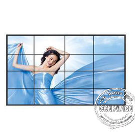Pared del vídeo interactivo del Lcd de 55 pulgadas con las exhibiciones de la señalización del bisel los 3.5MM Digitaces para el centro comercial