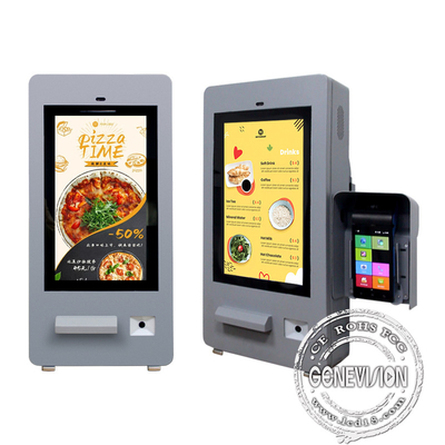 Restaurantes al aire libre Quiosco de pago de pedidos con Ip65 1500nits Quiosco de autoservicio al aire libre