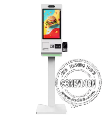 Piso de pie 32/43/49/55/65 pulgadas reproductor de publicidad LCD 4K vertical señalización digital pantalla táctil quiosco