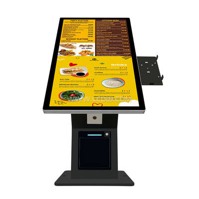 Pantalla táctil Restaurantes Quiosco de pago de autoservicio Cuerpo de metal de 21,5 pulgadas Respuesta de tiempo 5S