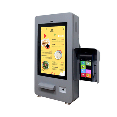 32 pulgadas de alto brillo IP65 resistente al agua Quiosco de pago de auto-pedido al aire libre con impresora Escaner de código QR