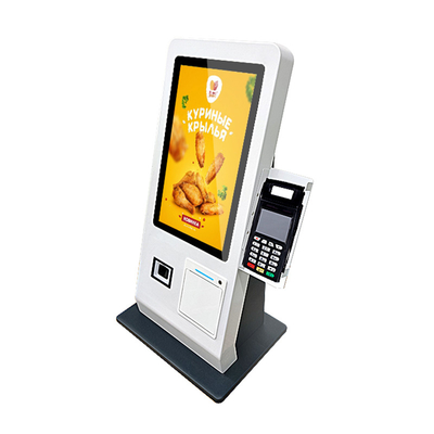 Pago de pedido de automatización de Terminal de autoservicio de quiosco de restaurante de escritorio de 15,6 pulgadas