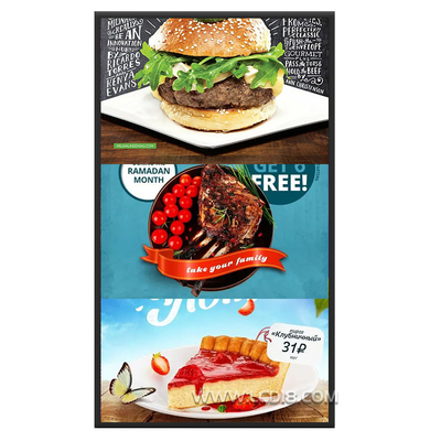 Display de publicidad de 32-55 pulgadas montado en la pared