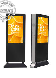 49 señalización electrónica al aire libre completa de la pantalla táctil de la publicidad de la pulgada HD LCD con la cámara del reconocimiento de cara