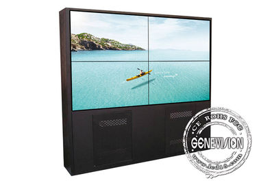 de la exhibición 2 * 2 del LCD del soporte de la pared de la cadena de margaritas 4K situación del piso 55inch