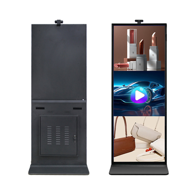 70' Vertical Full Screen 4K IR Touch Screen LCD Estirado Quiosco de publicidad con cámara