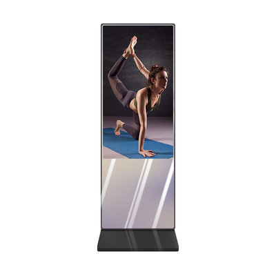 43 pulgadas Totem Magic Mirror Digital Signage con sensor corporal para el gimnasio