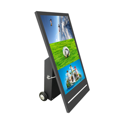 Batería de quiosco de señalización digital extraíble exterior de 43 pulgadas alimentada con luz LED