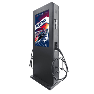Cargadores de vehículos eléctricos de 43 pulgadas Android LCD Quiosco de señalización digital al aire libre 7KW 22KW EE.UU. Modo China
