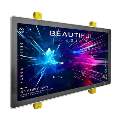 Display de señalización digital montado en una manivela de autobús Wifi 4G con Android LTE de 32
