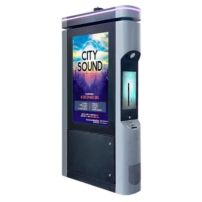 Sensor de calidad del aire de ciudad inteligente de 55 pulgadas 4K IK10 de vidrio a prueba de explosión