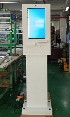 24 pulgadas Intel i3 Standing Streamline Quiosco de autoservicio con impresora para transacciones al aire libre