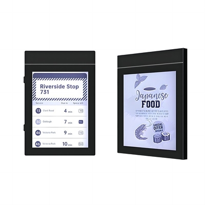 Señalización digital de pantalla E Ink de 13.3 pulgadas para exteriores, montaje en pared, WIFI, Android, consumo de energía ultra bajo, durabilidad excepcional para rendimiento en todo clima