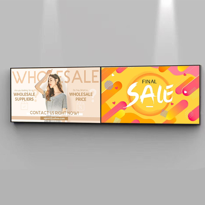 Video Wall LCD de bucle wifi Super Slim de 32~55 pulgadas 1000nit para centros comerciales, señalización digital de señalización de ruta