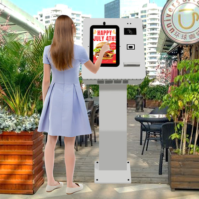 Quiosco de pago táctil Quiosco de impresora NFC Quiosco de micrófono al aire libre Altavoz con la etiqueta adesiva