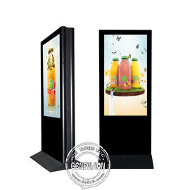 Pantalla interior lateral dual de la publicidad del LCD del soporte del piso de la señalización de 55 de la pulgada Digitaces del quiosco