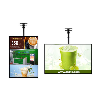 Tablero de menú digital LCD de ángulo recto de 43 pulgadas con soporte de pared para una visualización clara del menú