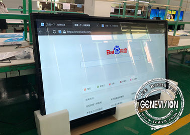 Monitor de exhibición grande estupendo del LCD del soporte de la pared de 100 pulgadas con HDMI adentro y pantalla táctil del puerto de USB