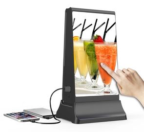 Quiosco tamaño pequeño negro WIFI del cargador del teléfono celular del soporte de exhibición de la publicidad de Digitaces
