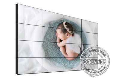 Pantalla del Lcd del soporte de la pared 4*4, monitores de las pantallas táctiles función de la ayuda 4K de 45/49 pulgada