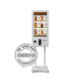 Quiosco del monitor de la pantalla táctil del servicio del uno mismo que ordena 32 pulgadas con el escáner/la impresora de QR