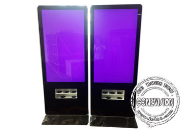 Jugador inalámbrico de la publicidad de la red de Digitaces Lcd de la señalización de Wifi Digital con la carga del teléfono