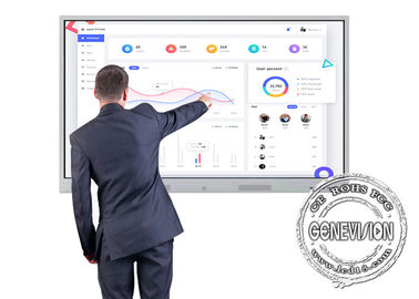75 señalización antideslumbrante interactiva de Smart Whiteboard Digitaces de la pantalla táctil de la sala de conferencias 4K de la pulgada