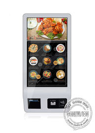 Pantalla táctil automática de los quioscos de Digitaces del servicio del uno mismo que ordena 32 pulgadas con el escáner del QR Code