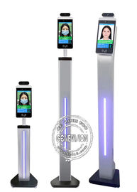 8 pantalla LCD elegante del paso de la temperatura del reconocimiento de cara de Android 7,1 de la pantalla táctil de la pulgada