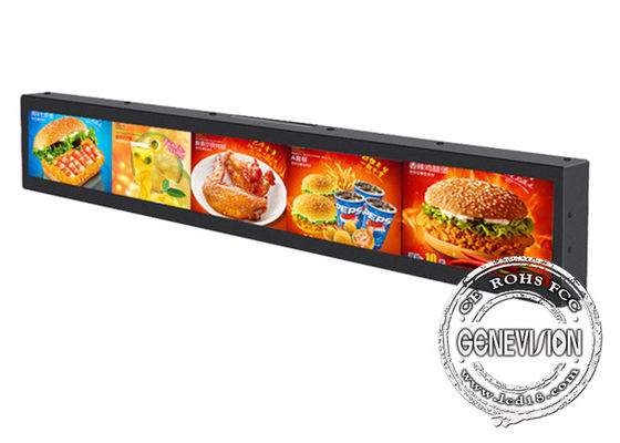 El soporte HD lleno Android ultra ancho de la pared de la barra estiró la pulgada 700cd/M2 de la exhibición 57,5 del Lcd de brillo