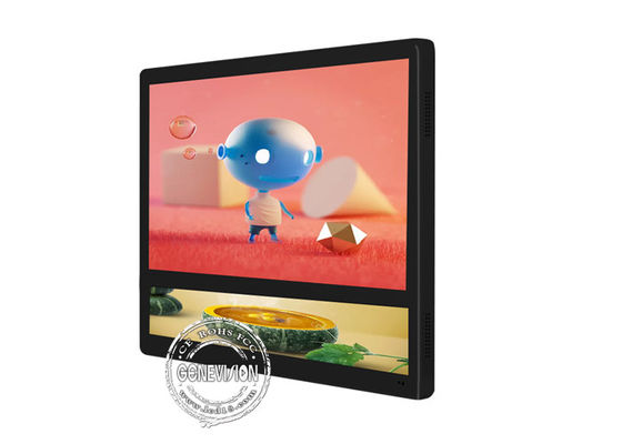 Pantalla dual de la publicidad del elevador del LCD USB del soporte de la pared