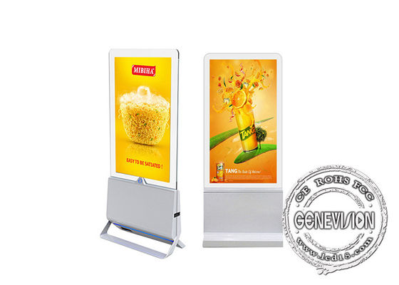 Señalización transparente de la pantalla dual ultra fina OLED Wifi Digital