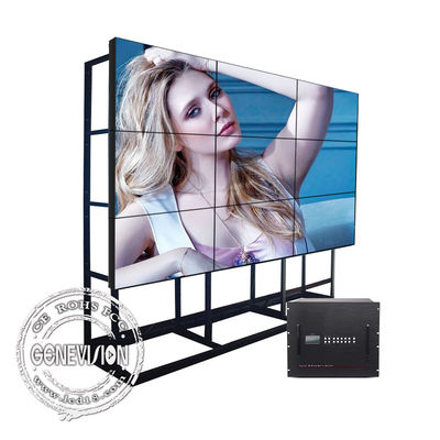 el bisel 500cd/M2 D-LED de 3.5m m HIZO la pared de la exhibición del LCD