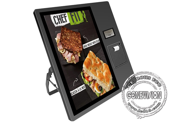 Quiosco de escritorio del servicio del uno mismo de la pantalla táctil de los 21.5in para la cafetería