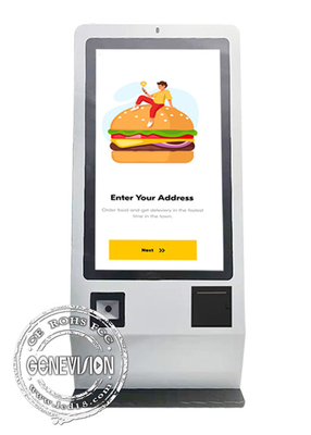Quiosco del pago de la pantalla táctil del servicio del uno mismo de 23,6 pulgadas para Mc y ordenar de KFC